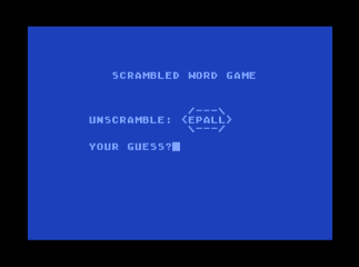 A Scrambled Word Game — screenshot 1