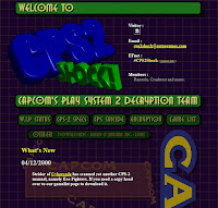 Preserved CPS-2 Shock website artwork