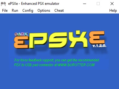 ePSXe version 1.2.0 splash screen