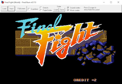Final Burn version 0.113 window