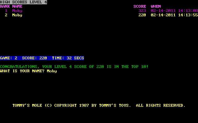 Tommy's Mole — screenshot 1