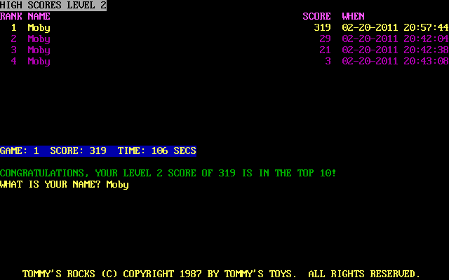 Tommy's Rocks — screenshot 2