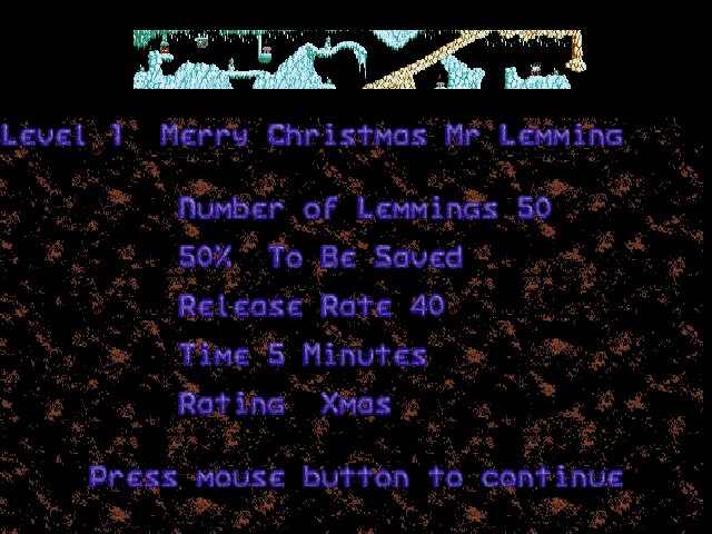 Xmas Lemmings — screenshot 2