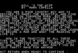 Will 'o the Wisp