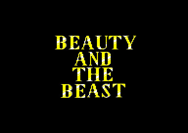 This is a screenshot from the commodore 64 game Beauty and the Beast.