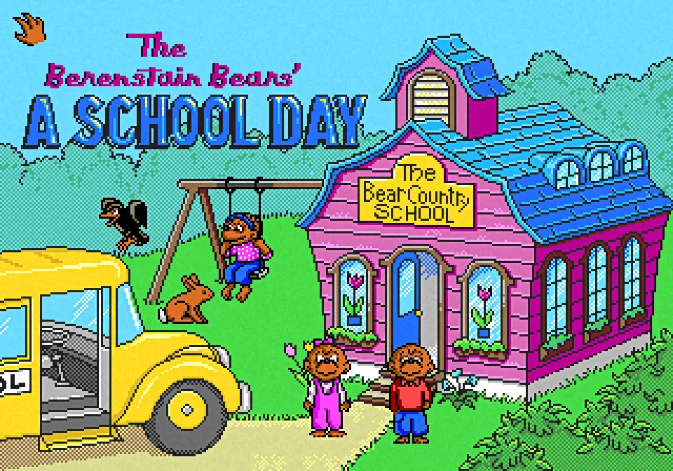 The Berenstain Bears A School Day title screen