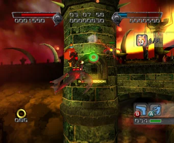 Shadow the Hedgehog game screen from the GameCube version