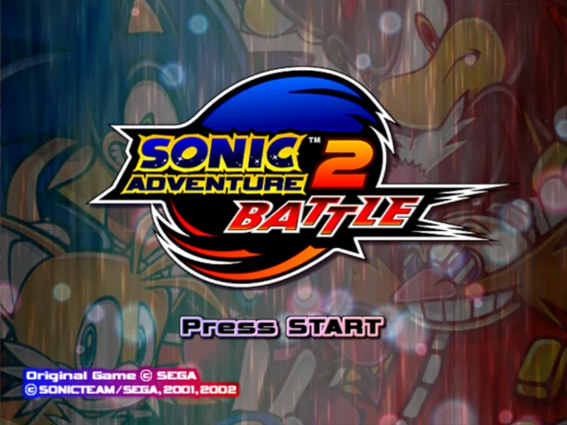 Sonic Adventure 2: Battle game screen from the GameCube version
