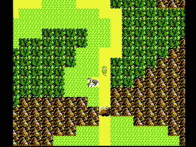 Zelda II: The Adventure of Link game screen from the Nintendo Entertainment System version