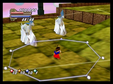 Quest 64 game screen from the Nintendo 64 version