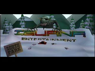 South Park game screen from the Nintendo 64 version