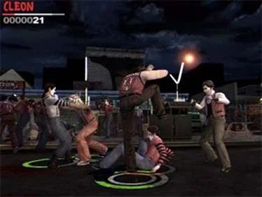 The Warriors game screen from the PlayStation 2 version