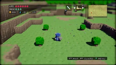 3D Dot Game Heroes game screen from the PlayStation 3 version