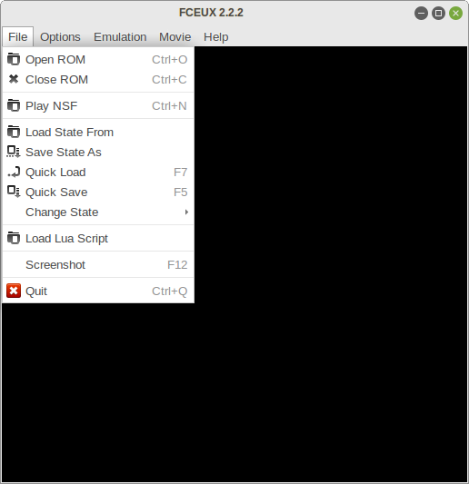 FCEUX emulator screenshot