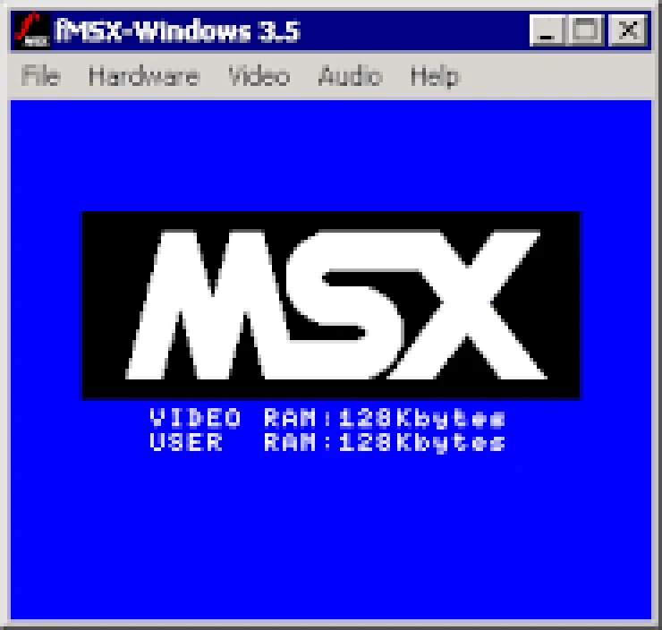 fMSX emulator screen preserved as later context