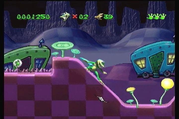 Gex gameplay on the 3DO