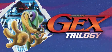 Official GEX Trilogy promotional artwork showing the returning gecko