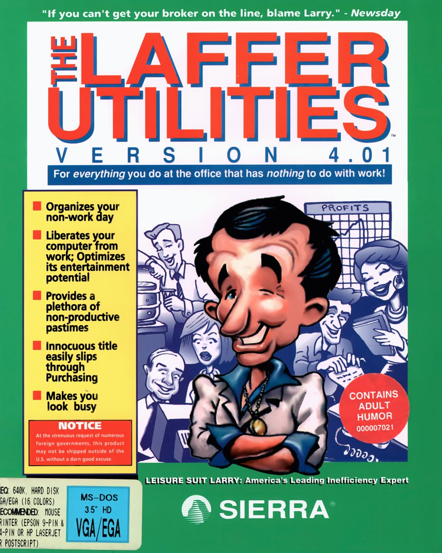 Leisure Suit Larry Utilities retail box cover