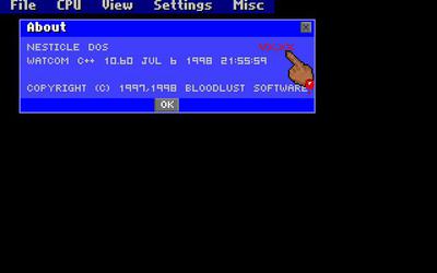 NESticle emulator screenshot