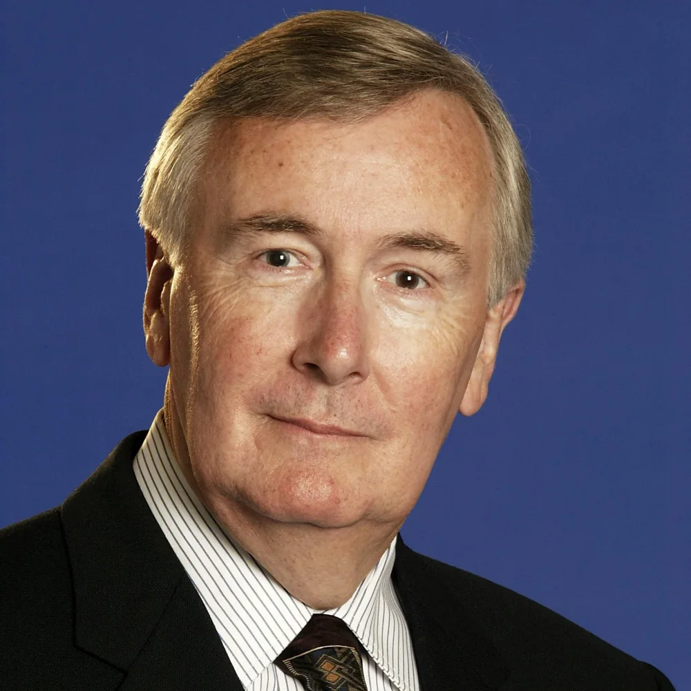Portrait of Nintendo of America executive Howard Lincoln in a suit and tie