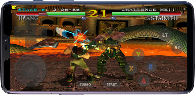 Dreamcast gameplay with touch controls in redream for Android