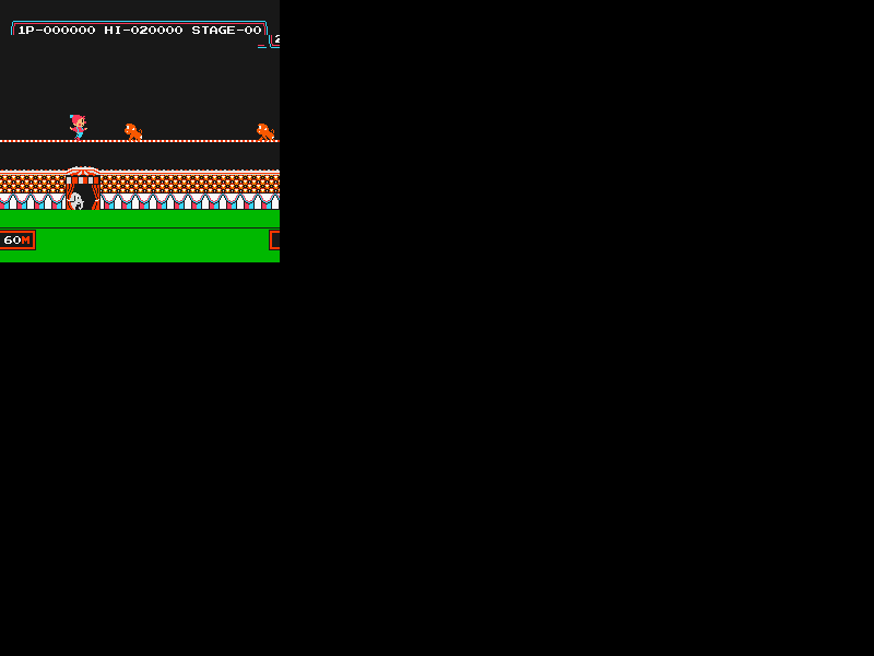 Circus Charlie gameplay image from NES WORLD