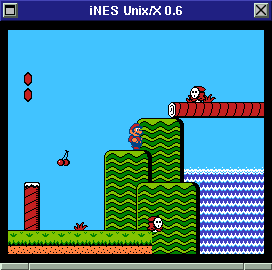 Mega Man gameplay in iNES Unix X 0.6