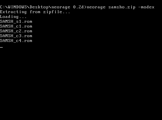 Preserved NeoRage image from the Neo Geo emulator field.