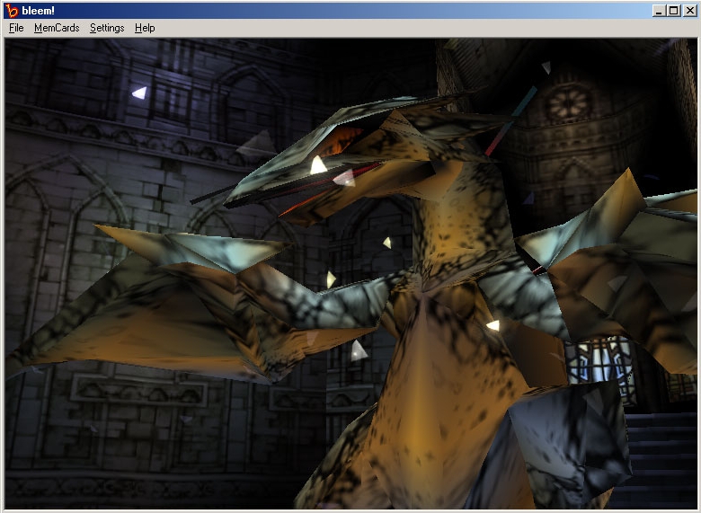 bleem! interface or game capture from the historical archive