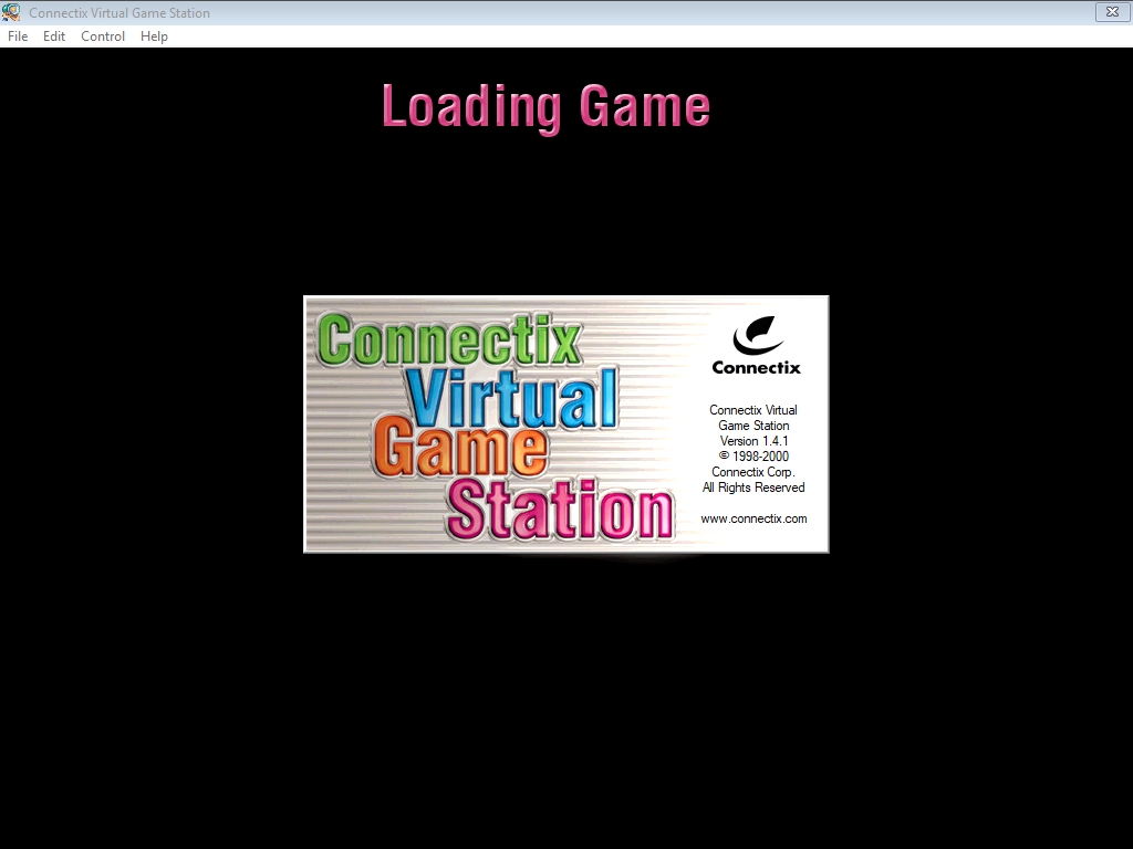 Virtual Game Station screen from the research archive