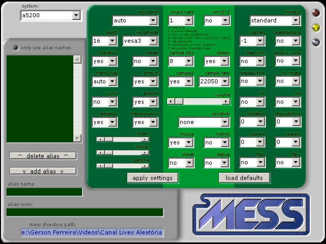 MESS image illustrating the multi-system project