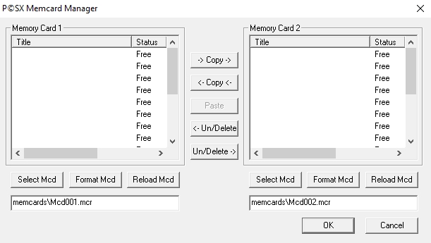 PCSX interface or game image