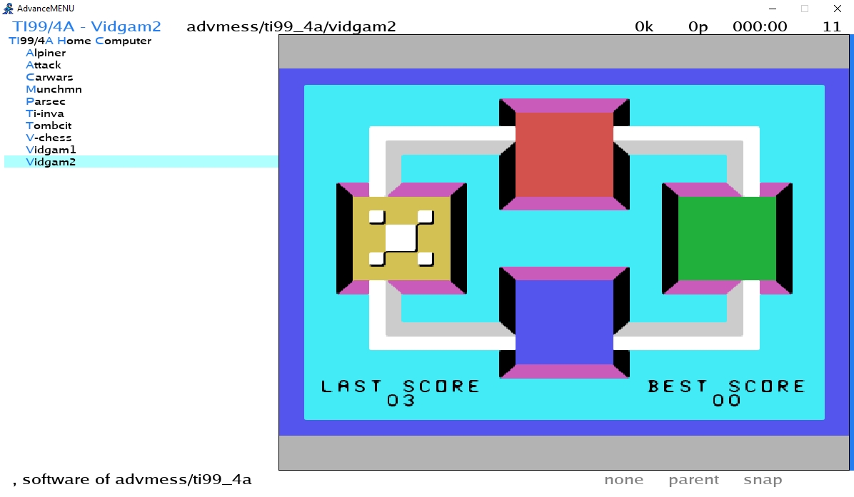 MESS multi-system emulator image