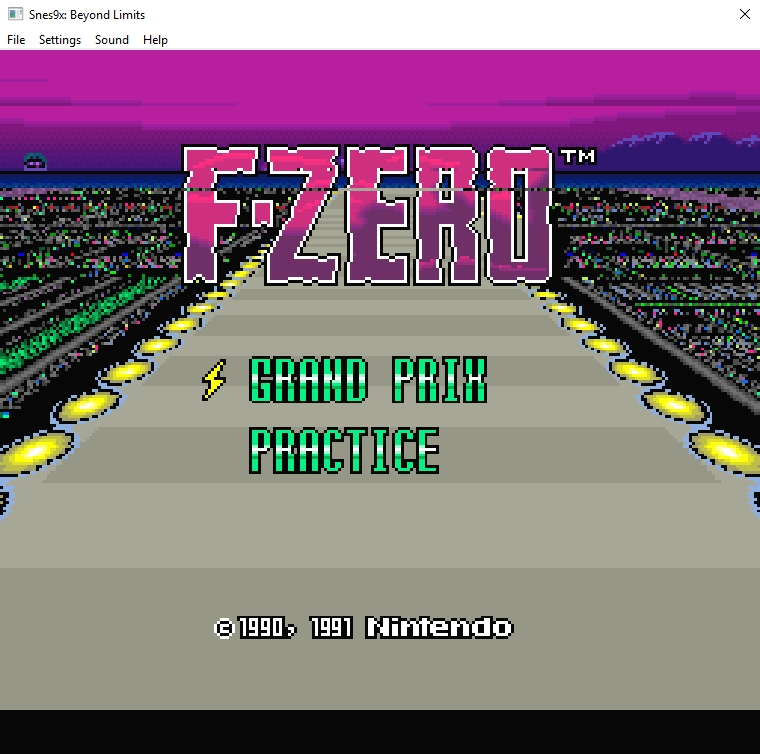 Another Snes9x image illustrating the active Super Nintendo emulator field