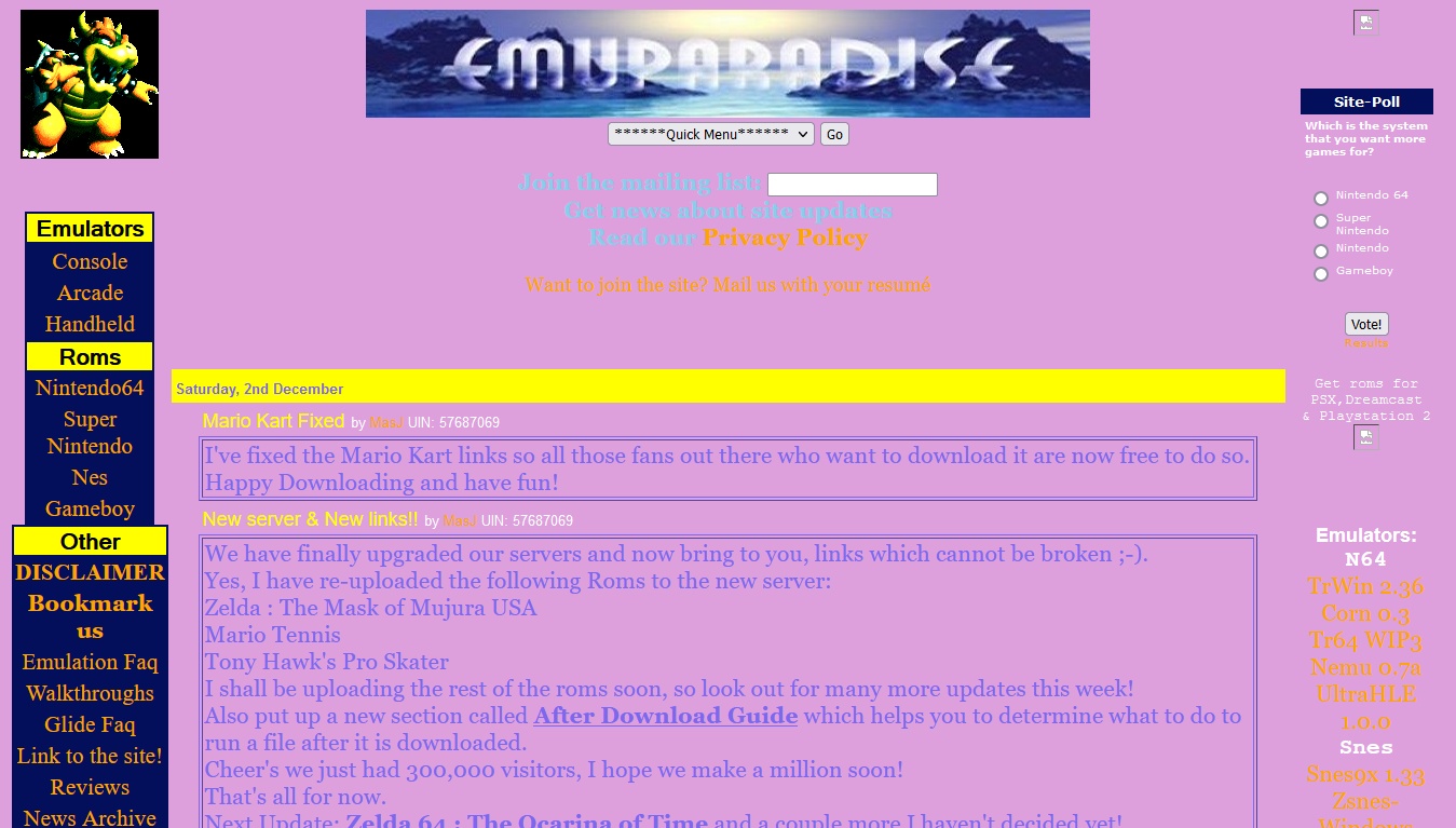 Preserved EmuParadise image