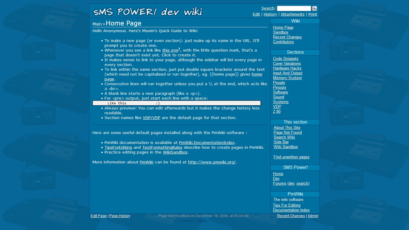 Another SMS Power! image illustrating its Sega 8-bit focus