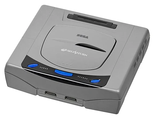 Gray Japanese Sega Saturn launch-model console