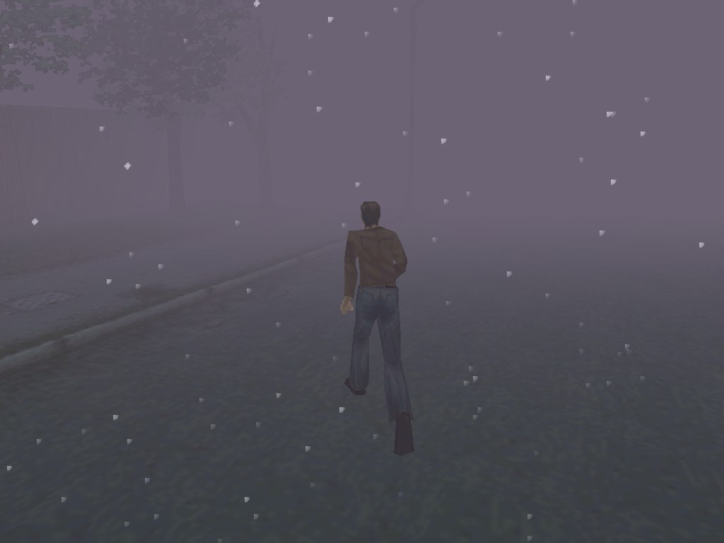 Harry Mason walks into Silent Hill’s fog in the original PlayStation game.