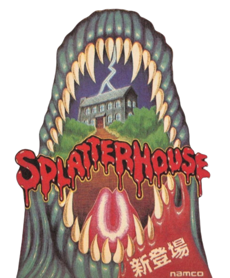 Original Splatterhouse arcade promotional flyer
