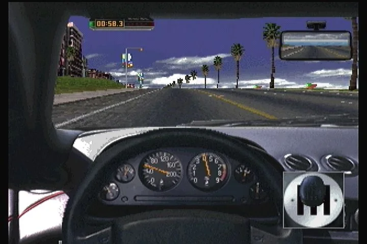 The Need for Speed cockpit view on the 3DO
