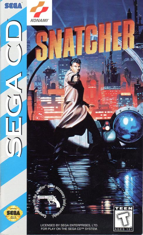 Sega CD cover art for Snatcher