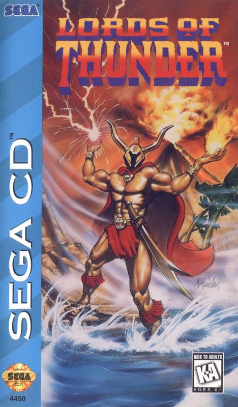 Sega CD cover art for Lords of Thunder