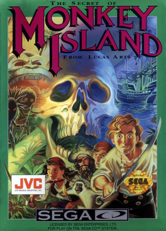 Sega CD cover art for The Secret of Monkey Island