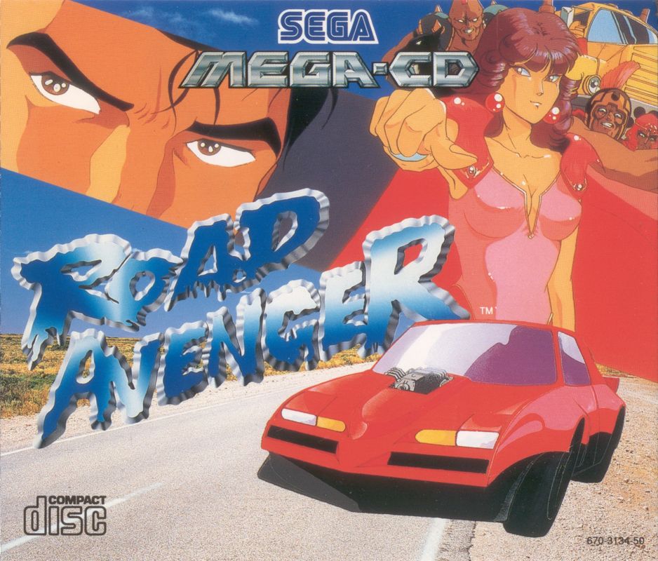 Sega CD cover art for Road Avenger