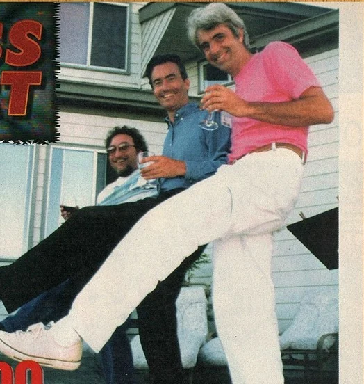 Trip Hawkins with Dave Needle and RJ Mical during the 3DO era