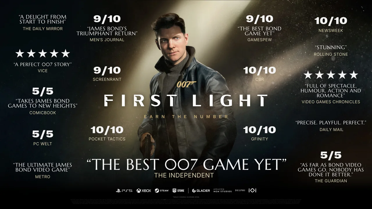007 First Light promotional image featuring the young James Bond