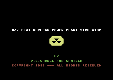 The Oakflat Nuclear Power Plant Simulator