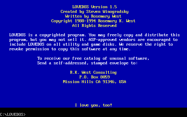 LOVEDOS — screenshot 2