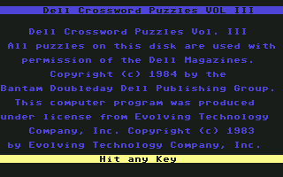 Dell Crossword Puzzles: Volume III - Image 5