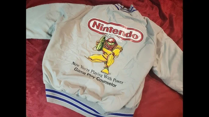 Nintendo game play counselor jacket with Link and a handwritten message